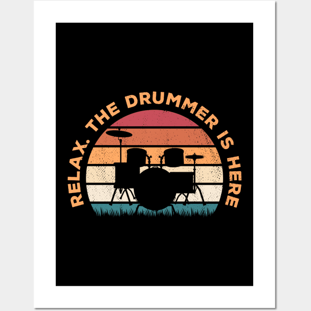 Funny Drummer Wall Art by Crea8Expressions